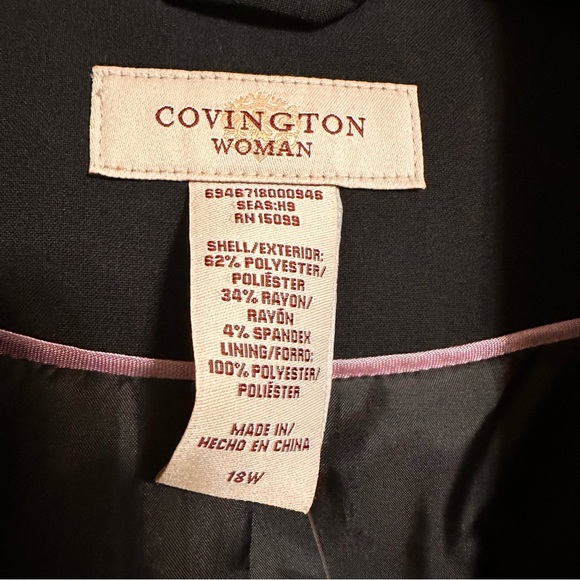 Covington Woman Plus Size Suit Jacket - Picture 4 of 9